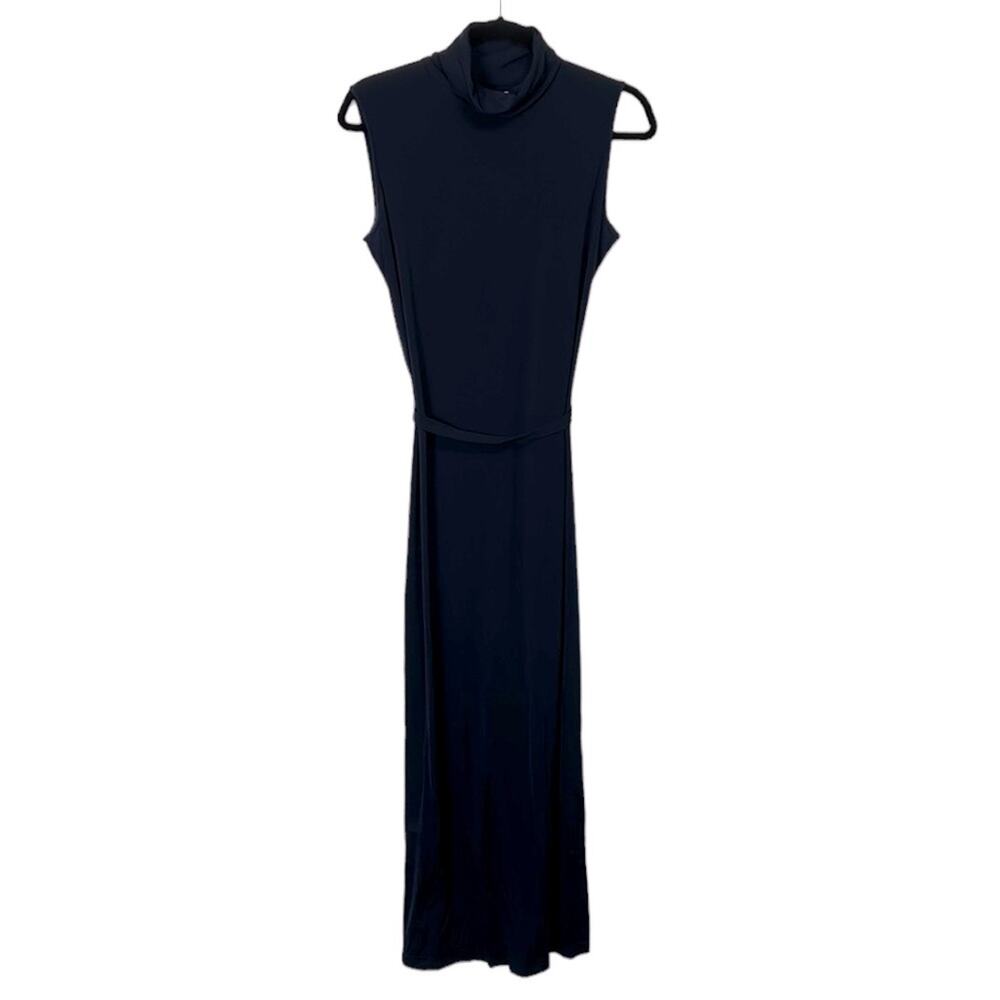Doncaster Navy Sleeveless Turtleneck maxi dress women’s size 8